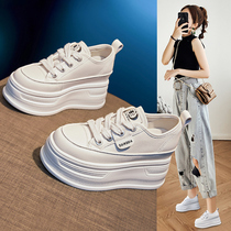 The main model for autumn and winter ~ Thick-soled sneakers for women 2024 new platform shoes small white shoes non-slip small people will be taller