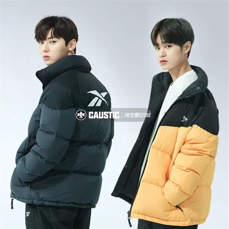 Ngôi sao Reebok JACKET với áo khoác nam mùa đông ấm áp áo khoác hai mặt xuống áo khoác DX7070 DX7068 - Thể thao xuống áo khoác 210