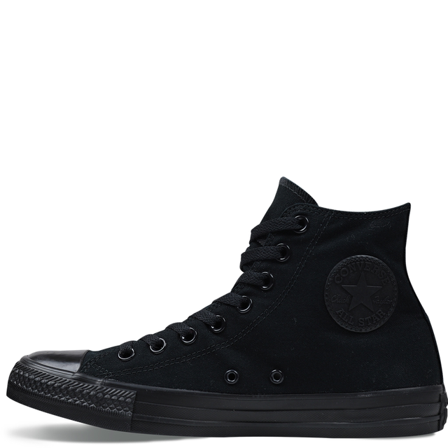 Detallado Anécdota Oposición Converse ConverseAllStar classic evergreen all black high and low canvas  shoes 1z588/1z635