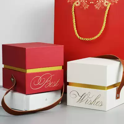 (Single shot not sent) gift box gift bag greeting card small iron can small relief scented candle gift box