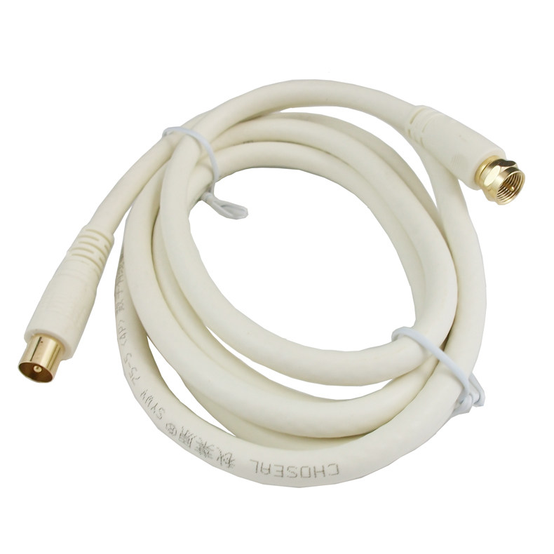 Choseal/Akihabara Qs325 Tv Signal Cable, Cable Tv Line, Closed-Circuit Tv Line, Set-Top Box Connection Cable