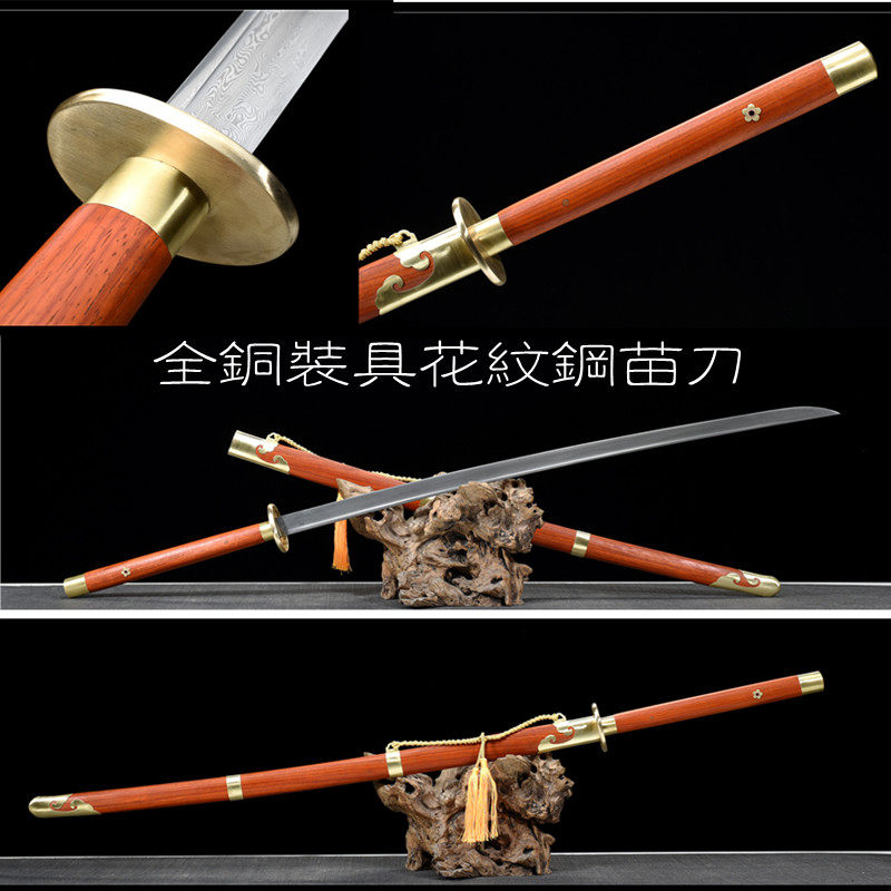 高亮镜面武士刃，古法锻造的日本居合道长刀，你值得