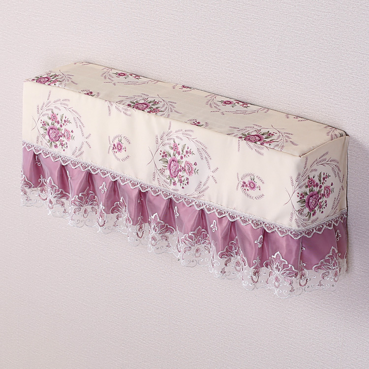 Perfect gritty air conditioning hood Wall-mounted Cold Air Full Bag 1 Large 1 Bedroom Hanging Dust Cover Indoor Machine Lace Sleeve Zig