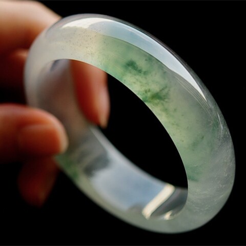 Special Cabinet Natural Myanmar Jade Ice Seed Floating Bracelet Jade Bracelet Floating Green Emerald Bracelet Bracelet Children Gift Boxes-Taobao