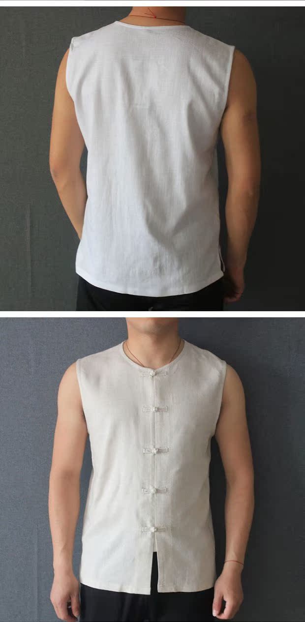 Mùa hè trung niên nam vest vest phong cách Trung Quốc Tang phù hợp với áo sơ mi ngắn tay áo gió quốc gia áo thun lỏng - Dệt kim Vest vest nam cao cấp