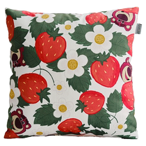 Quanyou Home Pixar Strawberry Bear Series Sofa Pillow Lumbar Cushion Living Room Chair Pillow 118009XJ