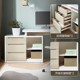 Quanyou Home Modern Simple Corner ແບບ L-shaped Desk Cabinet Integrated Living Room Retractable Office Computer Desk 120321