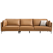 (Brand Flash Sale) Quanyou Home Furnishing Fabric Sofa Modern Simple Living Room Three-Seater Straight Row Sofa 111030