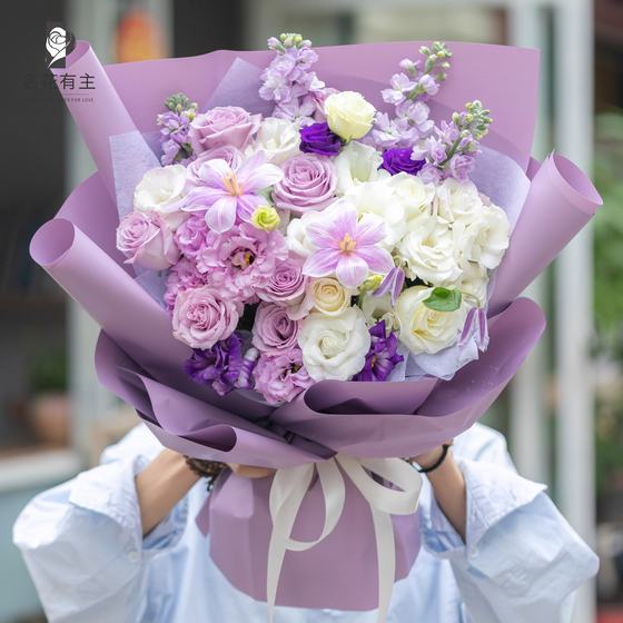 Xiamen flowers intra-city express rose bouquet birthday lover bestie flower shop delivery flowers Fuzhou Zhangzhou famous flowers have the owner