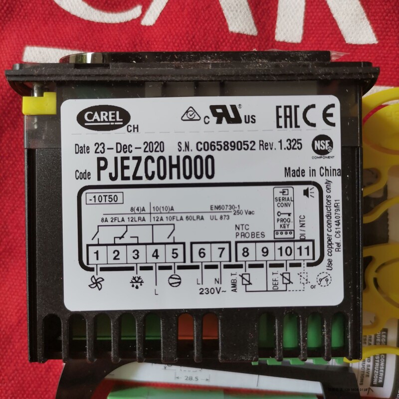 Italian Carel Thermostat Pjezc0H000 Pjezcohooo Dual Probe Three Output