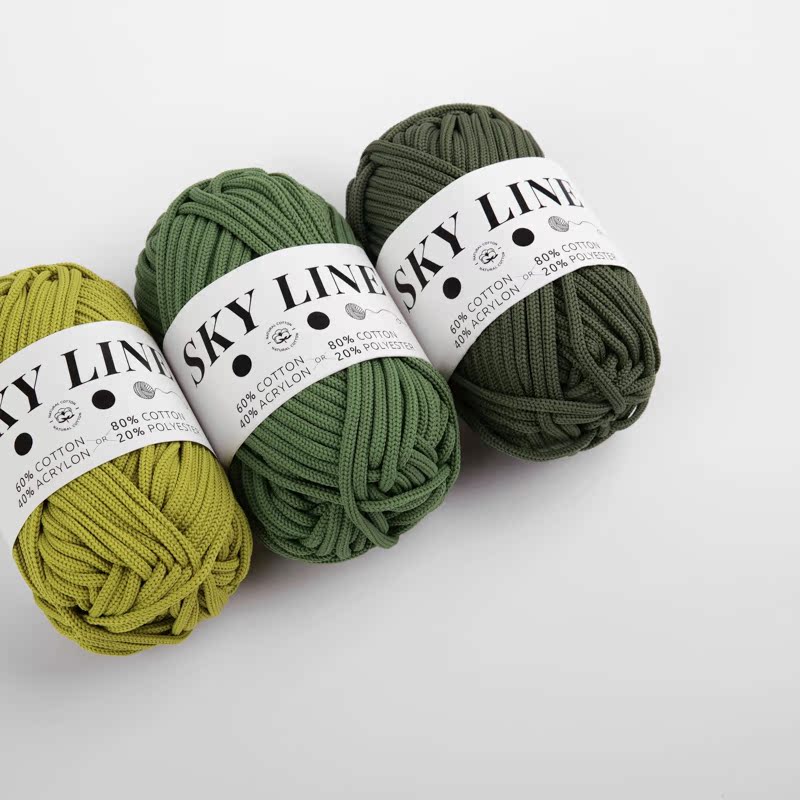 Skyline Pearl Yarn | 100g | 4mm | Round Yarn | Special Yarn for Crocheting Bags | Pulling Out the Mushrooms and Weaving Them.