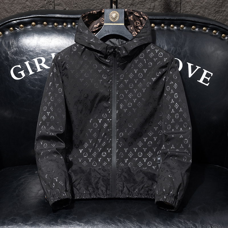 Spring and Autumn Jacket for Men 2026 New Trendy Brand Versatile Coat European Style Trendy Men's Versatile Hooded Jacket