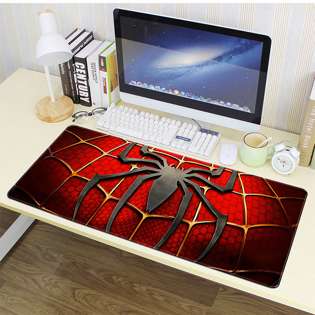 Spider-Man Super Large Anime Mouse Pad Locked Edge Thickening Cute Game Office Computer Desk Pad Internet Cafe Customized Free Shipping