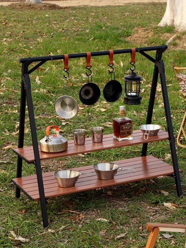 Дорожное снаряжение для кемпинга, портативная металлическая складная система хранения, алюминиевый сплав