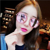 Clear cabin star trendy retro sunglasses male and female universal large frame clammy mirror dazzling flat sunglasses