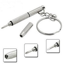 Versatile three-in-one portable triple use for glasses screwdriver repair tool