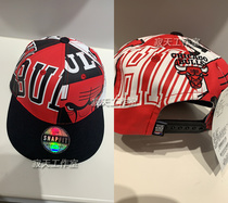 NBA KIDS spring and summer new Bulls Children Baby flat eaves sunshade baseball cap Korean tide K212AP802P