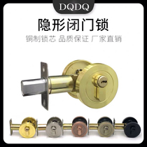 Zinc Alloy Latching Hotel Access Invisible Door Background Wall Auxiliary Darklock Double Open Lock Transfer Button Lock Manufacturer Direct