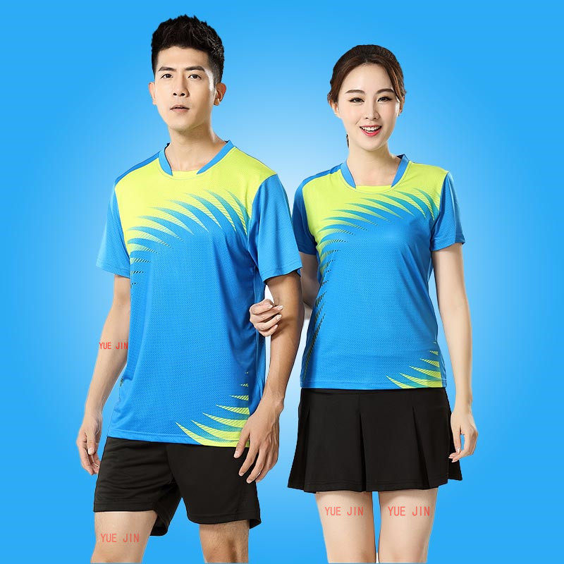 Badminton Uniform Speed Dry Sports Suit Running Short Sleeve Blouse Shorts Skirt Lovers training match for body table tennis clothes