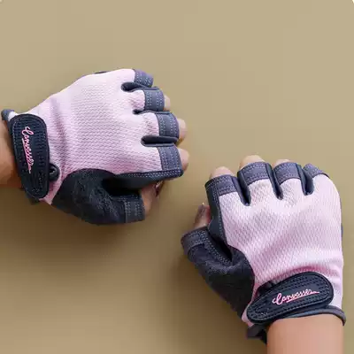 Spring and summer new products men and women breathable non-slip fitness gloves sports equipment dumbbell bicycle half finger wrist guard riding gloves