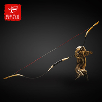 Ali bow and arrow traditional slide H1 Han bow novice traditional bow and arrow toy Adult reverse bow 10-110 pounds