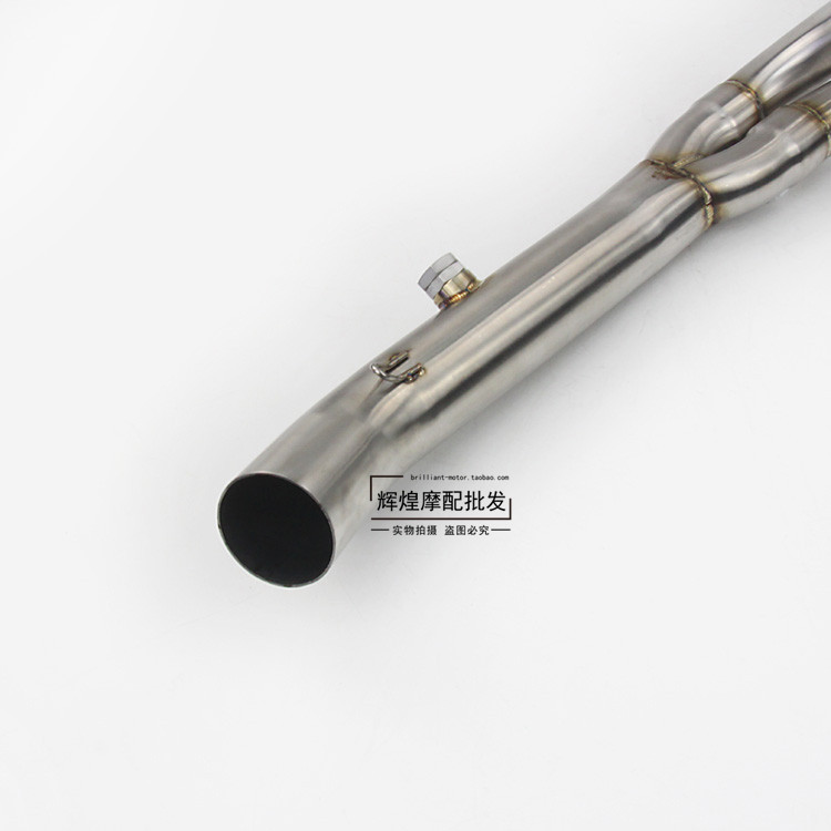 Xe máy sửa đổi Ninja 650 thép không gỉ phần trước khuỷu tay kết nối đầy đủ phần SC sợi carbon chiên ống xả đường phố phổ quát - Ống xả xe máy bô xe máy honda