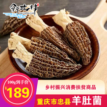 Morel dry goods 100g Zhongxian Xinzheng Village specialty morel mushroom fresh dried morel mushroom wild mushroom