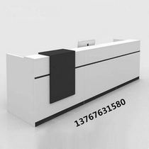 Company front desk Reception desk desk cashier counter Simple and modern consulting desk Gas welcome desk Custom-made