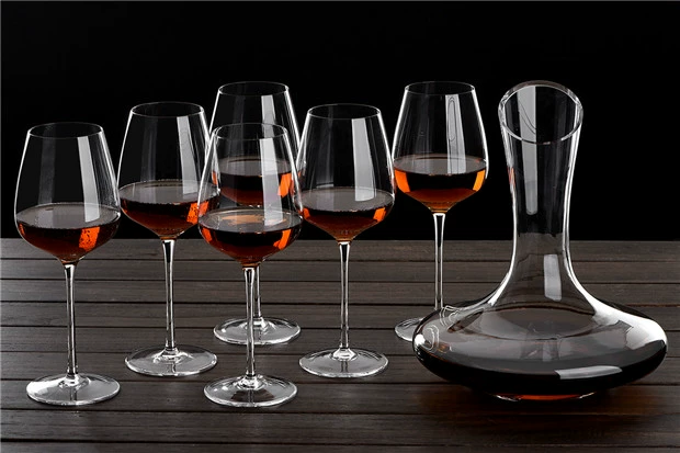 叁 nhà pha lê rượu vang đỏ decanter set cá tính hiện đại tối giản chiếc cốc 7 bộ bộ rượu - Rượu vang