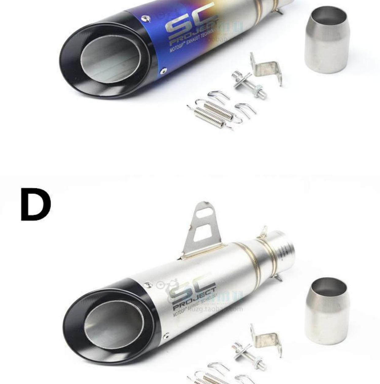 Xe máy sửa đổi xe thể thao âm thanh chiên đường phố Yamaha R6 MT07 R1 09 hai lớp xiên lắp ống xả SC - Ống xả xe máy pô xe super dream chính hãng