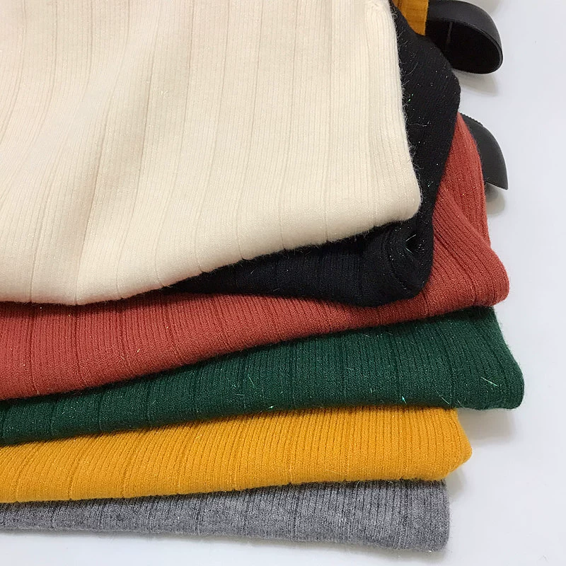 Một nửa cổ áo lụa sáng màu không tay áo len nữ mùa thu mỏng cơ thể bạc sling áo đáy mặc khí chất hàng đầu