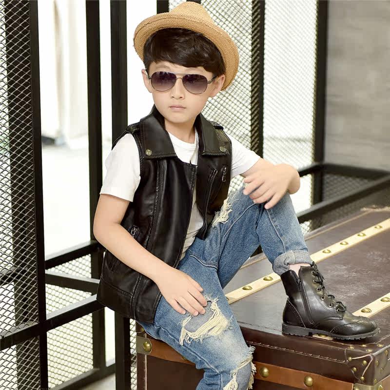 Gilet enfant en cuir - Ref 2069236 Image 12