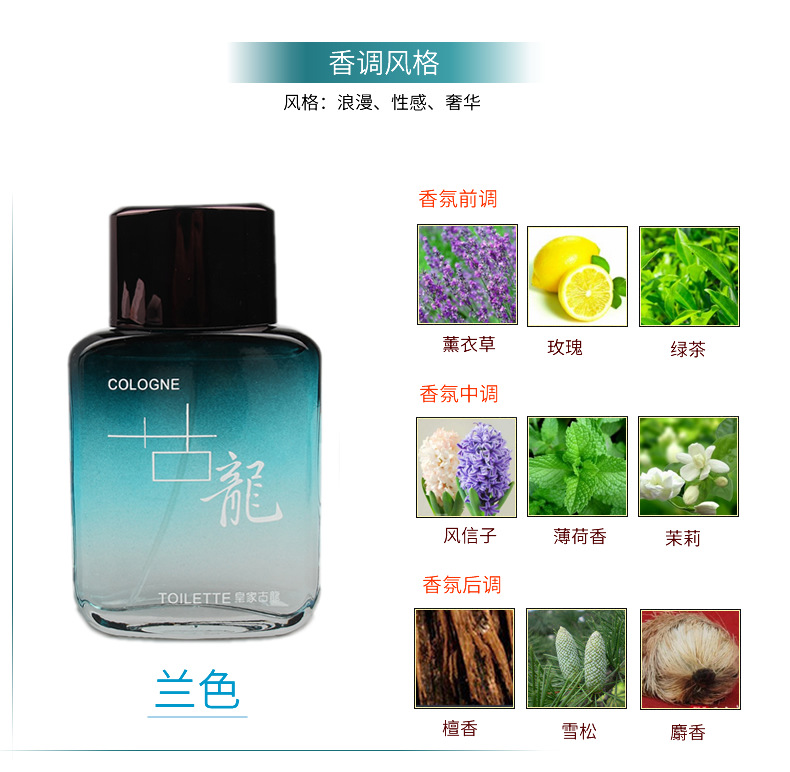 Hoàng gia Cologne của Người Đàn Ông Nước Hoa Ánh Sáng Lâu Dài Người Đàn Ông Tươi Mùi Thơm Hương Thơm Phun Tự Nhiên Cologne