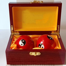 Handball iron ball cloisonné dragon and phoenix hollow fitness ball hand-held solid health ball for middle-aged and elderly people to exercise and play with fingers