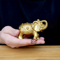 Pure Bronze Elephant Pendulum precious Rong Hua Elephant Golden Toad Auspicious Ruyi Bronze Elephant Family Residence Decoration Opening Gift