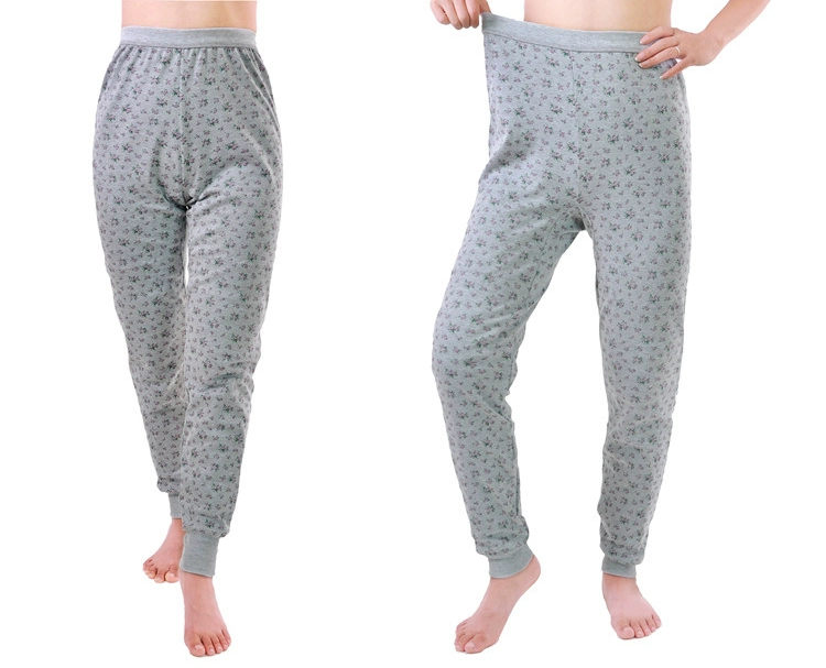 Quần dài của phụ nữ dài và trung cao cũ cotton độn gối đầu gối quần legging cotton quần cotton cũ lạnh chân ấm quần dài quan am thu dong nam