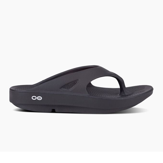 Oofos Men's Recovery Shoes Thick-Soled Massage Shock-Absorbing Sports Support Flip-Flops Post-Game Recovery Shoes Women's Slippers