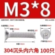 M3*8 (100) 304