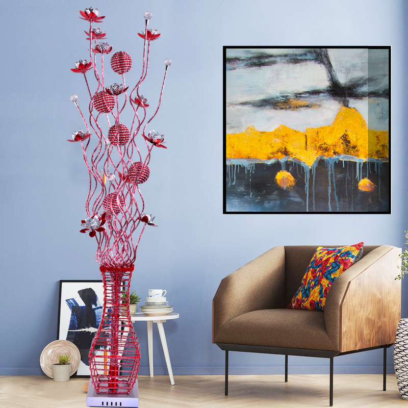 Net Red Light Creativity Modern Minimalist Living-room Bedroom New Residence Wedding WARM DECORATION LED CRYSTAL FLOOR LAMP