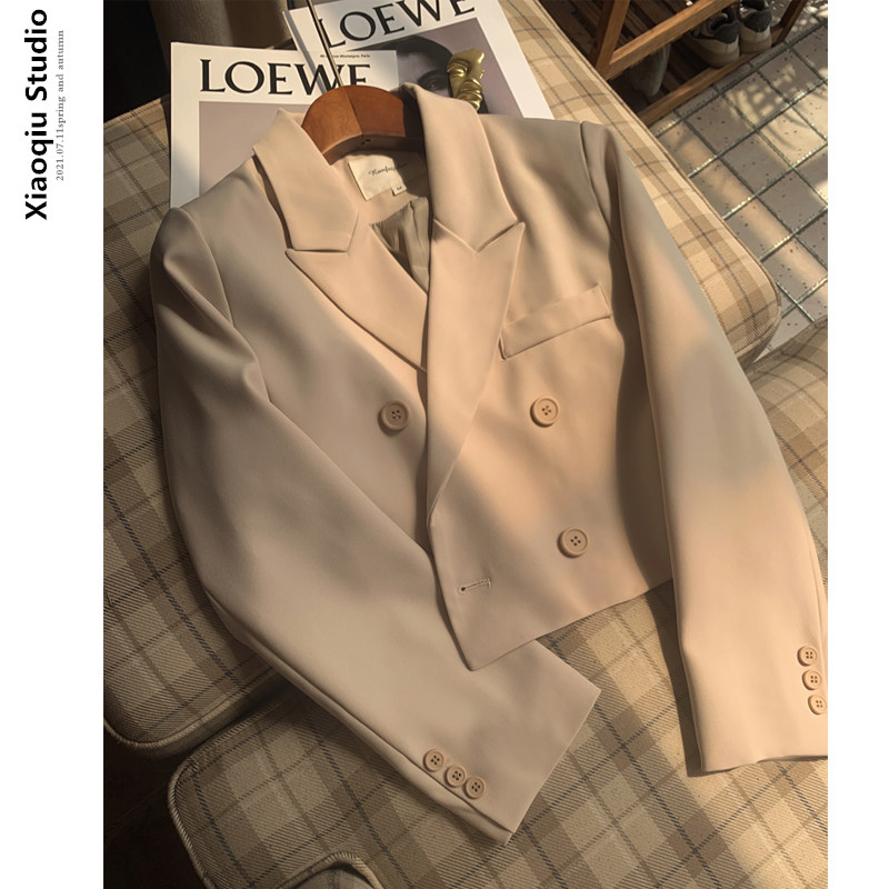 Anti Season Spring Autumn Dress New Temperament Short Western Dress Jacket Woman Han Version Loose and Little Subsuit Women's jacket