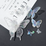 Мультяшный реалистичный кремовый чехол для телефона с бабочкой, ювелирное украшение с аксессуарами, набор материалов ручной работы, барсетка, «сделай сам»