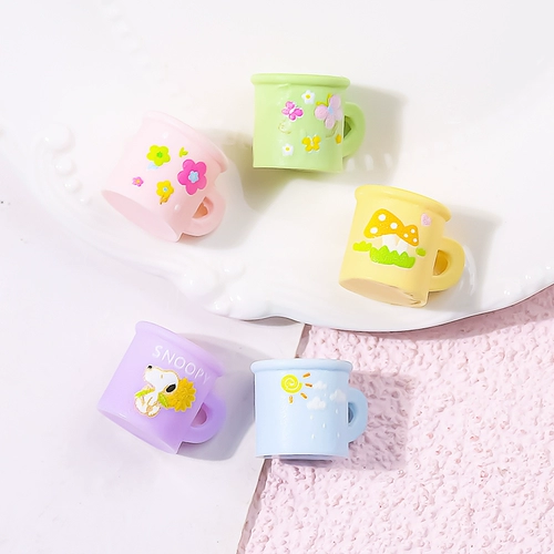 Мультяшная чайная чашка, кремовый заварочный чайник, чехол для телефона, аксессуар, аксессуары ручной работы