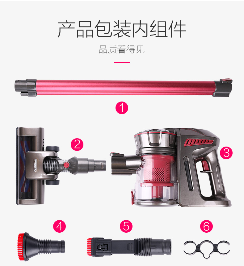 robot hút bụi Máy hút bụi không dây Evino Đức cầm tay xe siêu nhỏ cực kỳ êm ái với công suất cao mạnh mẽ cho bọ ve - Máy hút bụi robot hút bụi frico