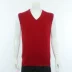 Authentic gà trái tim v-cổ nam vest vest vest mùa thu và mùa đông kinh doanh áo len đan bình thường áo len mỏng Dệt kim Vest