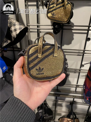 Adidas, блестящая маленькая ключница, сумка на одно плечо, 1 мес.