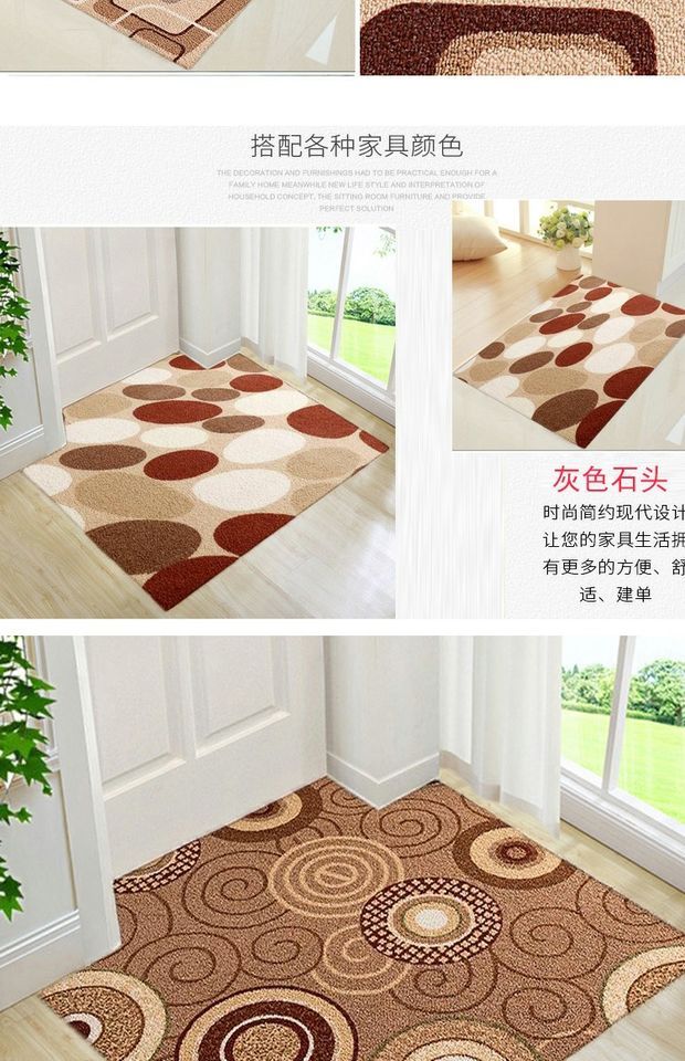 Bắt thảm lối vào thảm chùi chân thảm thảm cửa sảnh phòng khách cửa lối vào có thể được tùy chỉnh cắt hấp thụ nước hộ gia đình - Thảm sàn tấm trải sàn pvc loại mỏng