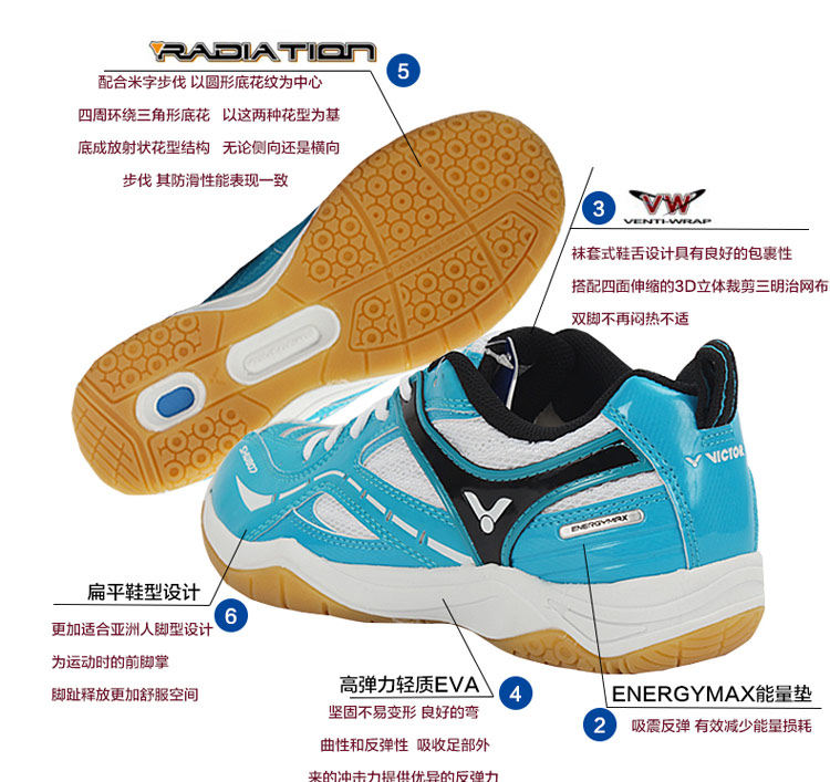 Chaussures de Badminton uniGenre - Ref 841391 Image 8
