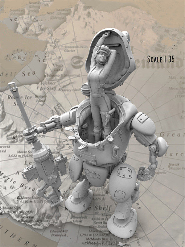 1:35 sci-fi robot serial number 350 pay attention to see the details of the picture has the original truth