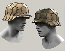 1:35 Resin Modification Helmet Human Head 42 (3 pcs per 6)