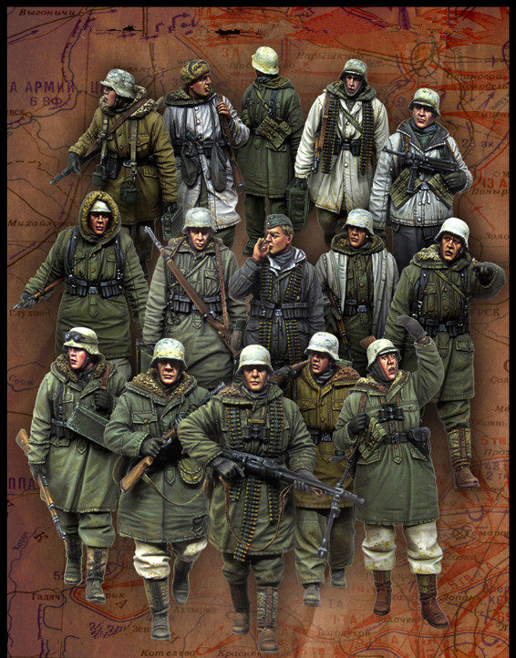 1 35 resin soldiers 15 individuals E166 167 168 164 162 159